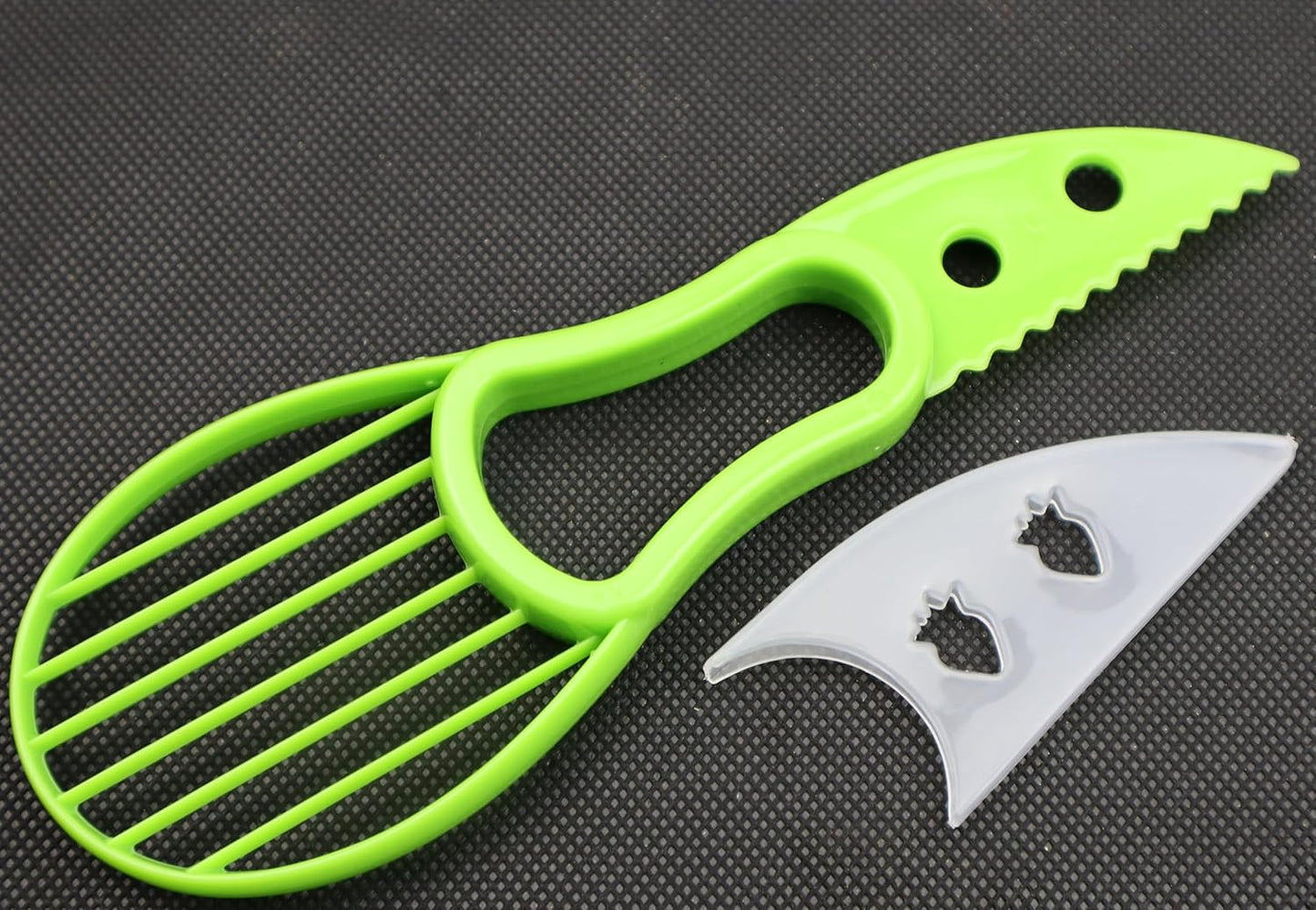 3-in-1 Avocado Tool - Safe Cutter, Pitter and Spoon in One - Green - Set of 1 V1258-DP02-BOL-243
