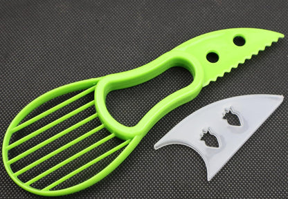 3-in-1 Avocado Tool - Safe Cutter, Pitter and Spoon in One - Green - Set of 1 V1258-DP02-BOL-243