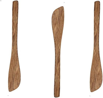 3-Piece Teak Kitchen Utensil Set Safe for Non-Stick Pans Heat Resistant Cooking Tools V1258-DP02-BOL-245