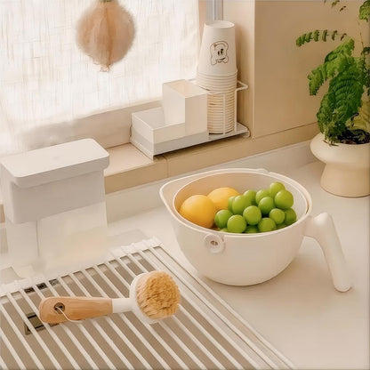 1 Piece White Sink Drain Strainer Food Fruit Vegetable Kitchen Sink Waste Filter V1258-DP02-BOL-247