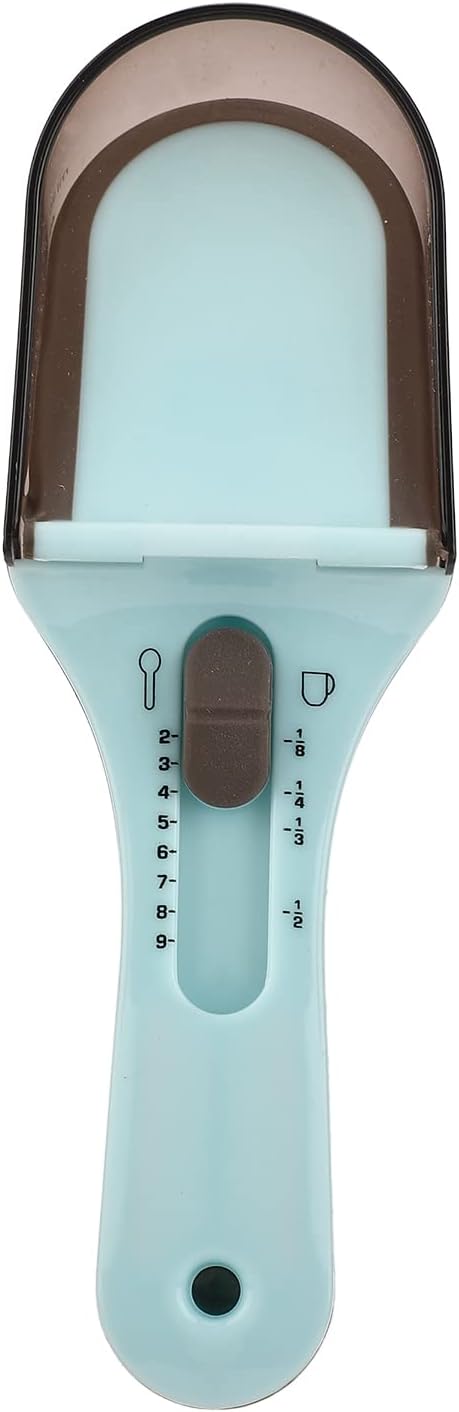 Adjustable 2-Piece Measuring Spoon Set with Scale Plastic Kitchen Tool for Coffee Milk Mask Powder Measurement V1258-DP02-BOL-248