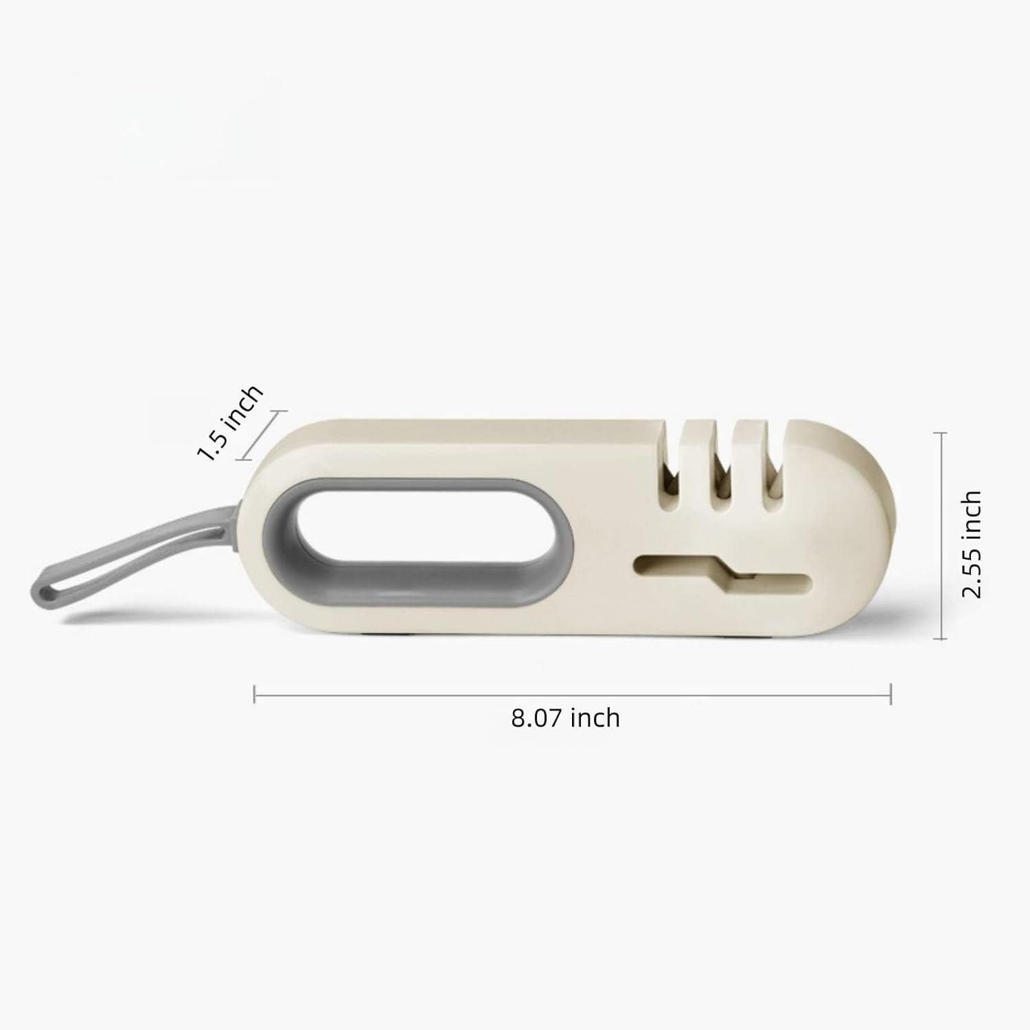 4-in-1 Kitchen Sharpener White Grey for Fruit Knives Steel Knives and Scissors V1258-DP02-BOL-249