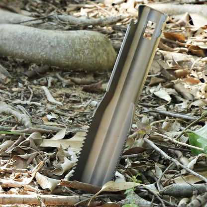 6-in-1 Mini Titanium Multitool Shovel Silver Camping Hiking Outdoor Portable Tool V1258-DP02-BOL-25