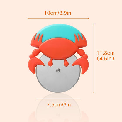 1 Piece Stainless Steel Pizza Cutter with Non-Slip Wheels Anti-Rust Easy Grip Sharp Blade for Effortless V1258-DP02-BOL-254