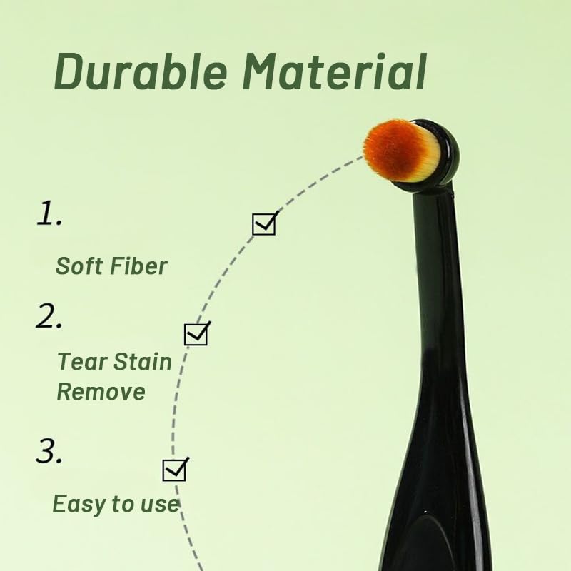 4 Pack Black Pet Tear Stain Remover Brush with Ergonomic Handle and Washable Bristles V1258-DP02-BOL-256