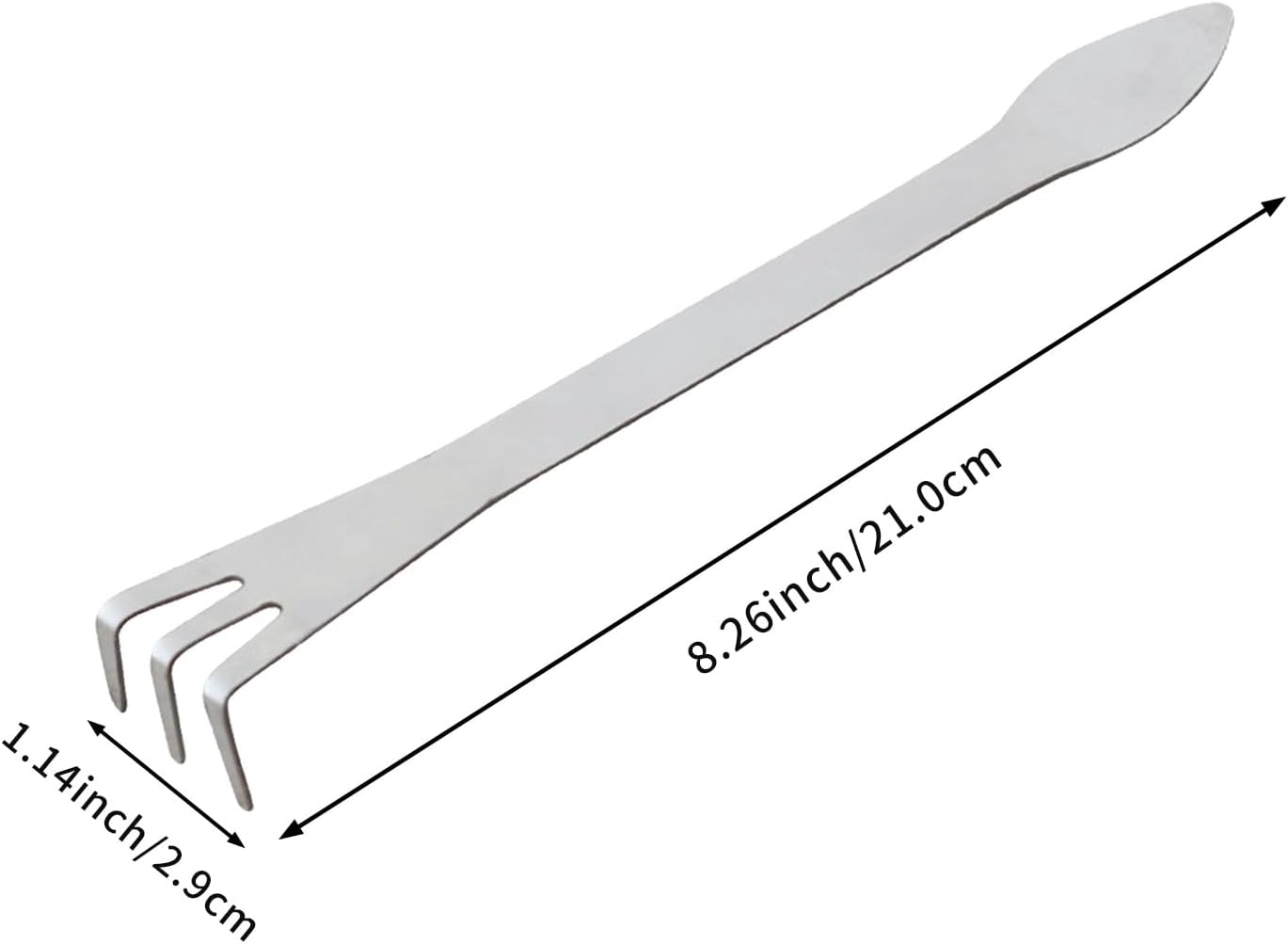 2 Pack Stainless Steel 3-Tine Root Rake Mini Candy Grip Handle Garden Tool V1258-DP02-BOL-262