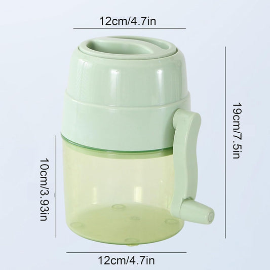1 Piece Green Manual Multifunctional Slushy Machine Ice Crusher Portable Snow Cone Maker Household Small Ice V1258-DP02-BOL-263