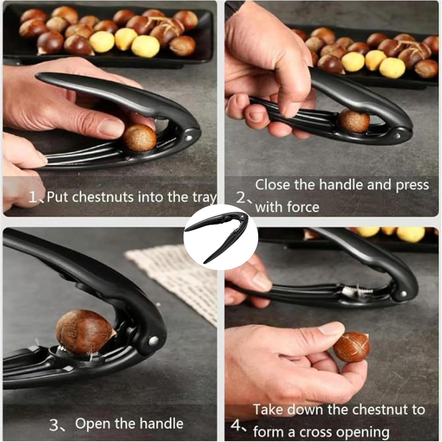 Green Chestnut Peeler Stainless Steel Tool Easy Efficient Quick Hulling Without Damage V1258-DP02-BOL-267