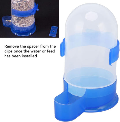 Automatic Hanging Bird Cage Waterer 1 Piece - Plastic Drinker for Quail, Tiger Skin Parrot, Lovebird, Canary V1258-DP02-BOL-274
