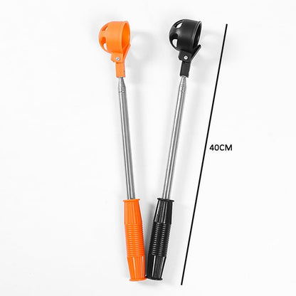 Orange Retractable Golf Ball Retriever Stainless Steel Water Golf Picker V1258-DP02-BOL-276