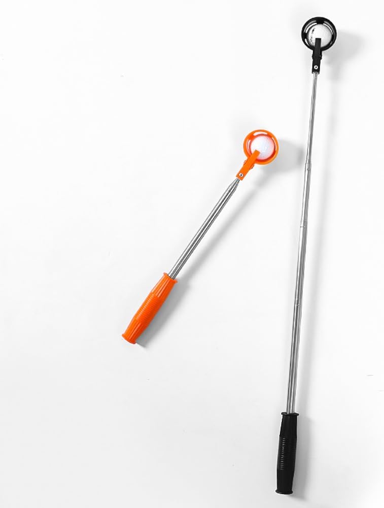 Orange Retractable Golf Ball Retriever Stainless Steel Water Golf Picker V1258-DP02-BOL-276
