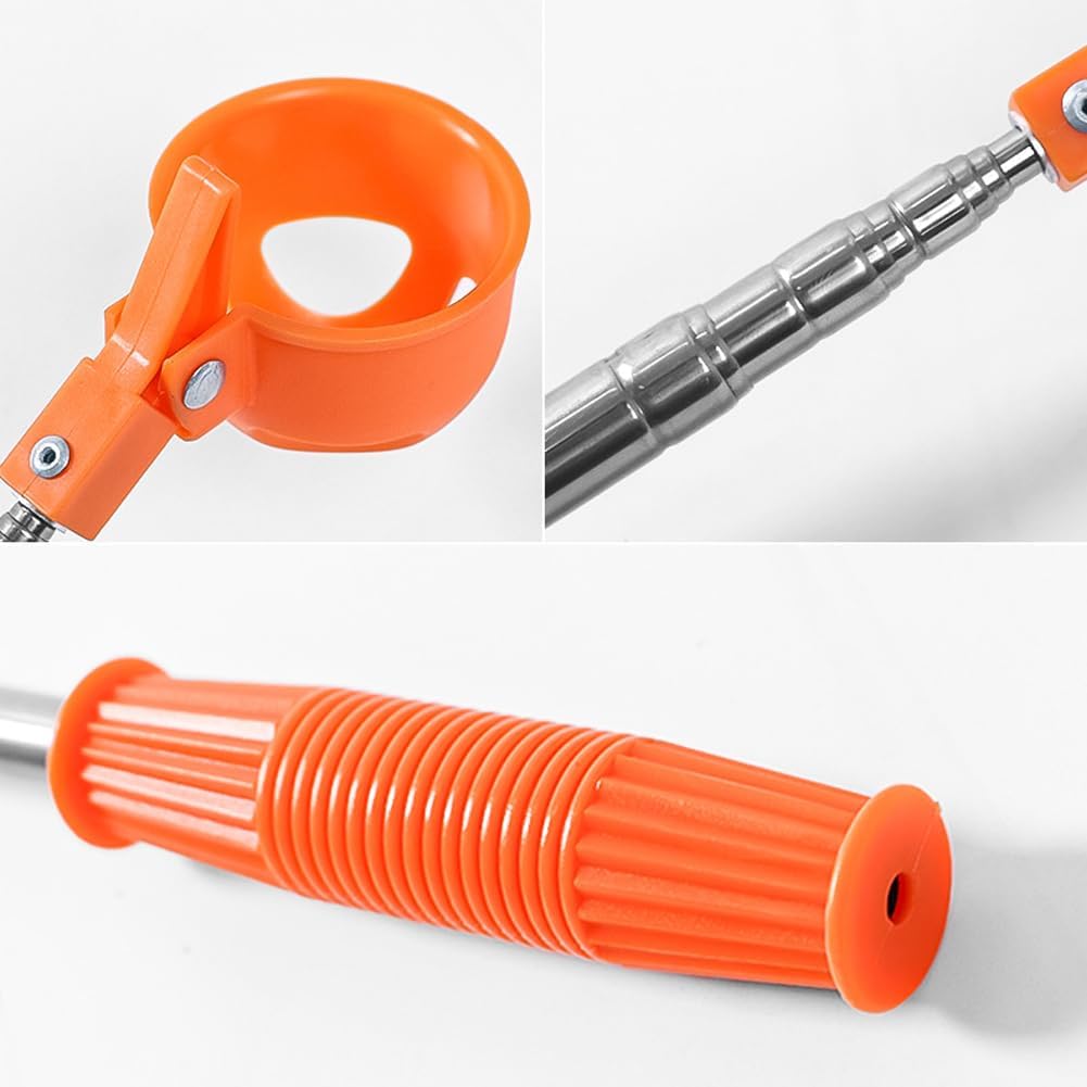 Orange Retractable Golf Ball Retriever Stainless Steel Water Golf Picker V1258-DP02-BOL-276