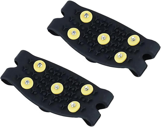 Anti-Slip Five-Claw Ice Grips for Shoes - Provides Grip for Walking Hiking Snow and Ice Adventures V1258-DP02-BOL-278