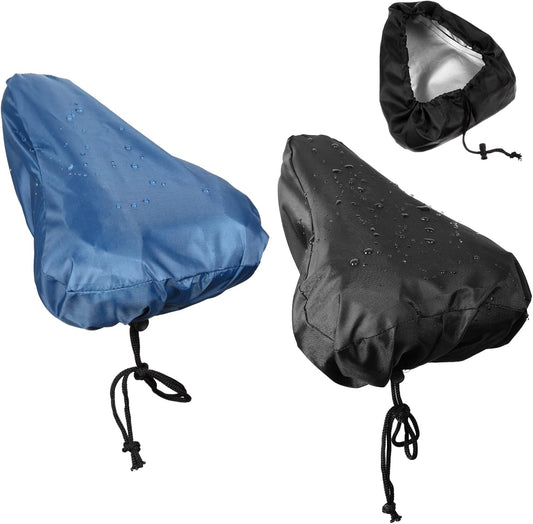 2 Pack Bicycle Saddle Bags Black and Hidden Blue Waterproof Rainproof Material Universal Bike Seat Cover V1258-DP02-BOL-279