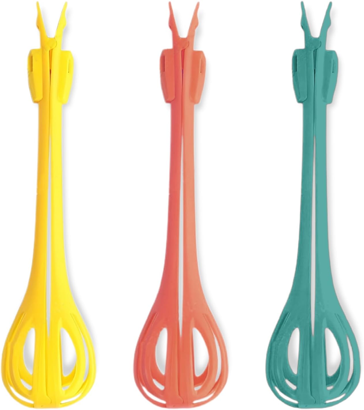 3-Piece Handheld Egg Beater Set 2-in-1 Food Tongs Mixer Salad Mixing Kitchen Tools for Cooking Baking V1258-DP02-BOL-282
