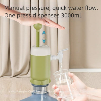Manual Pneumatic Water Pump Green with Food-Grade Silicone Hose Suitable for Large Capacity Containers V1258-DP02-BOL-284