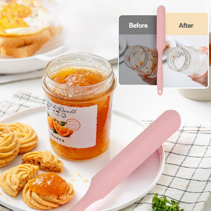 4 Piece Silicone Scraper Set 24cm Flexible Spatulas for Mixing Spreading Jars Bottles V1258-DP02-BOL-300
