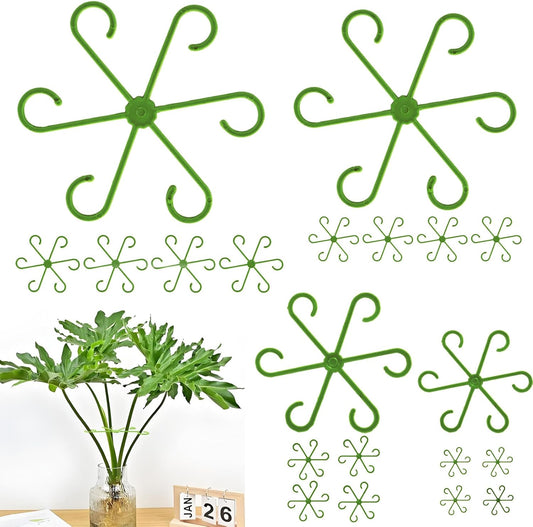 16 Pack Indoor Plant Stakes 4 Sizes 4 of Each Size Green Plant Supports for Tall Plants Monstera Plant V1258-DP02-BOL-302