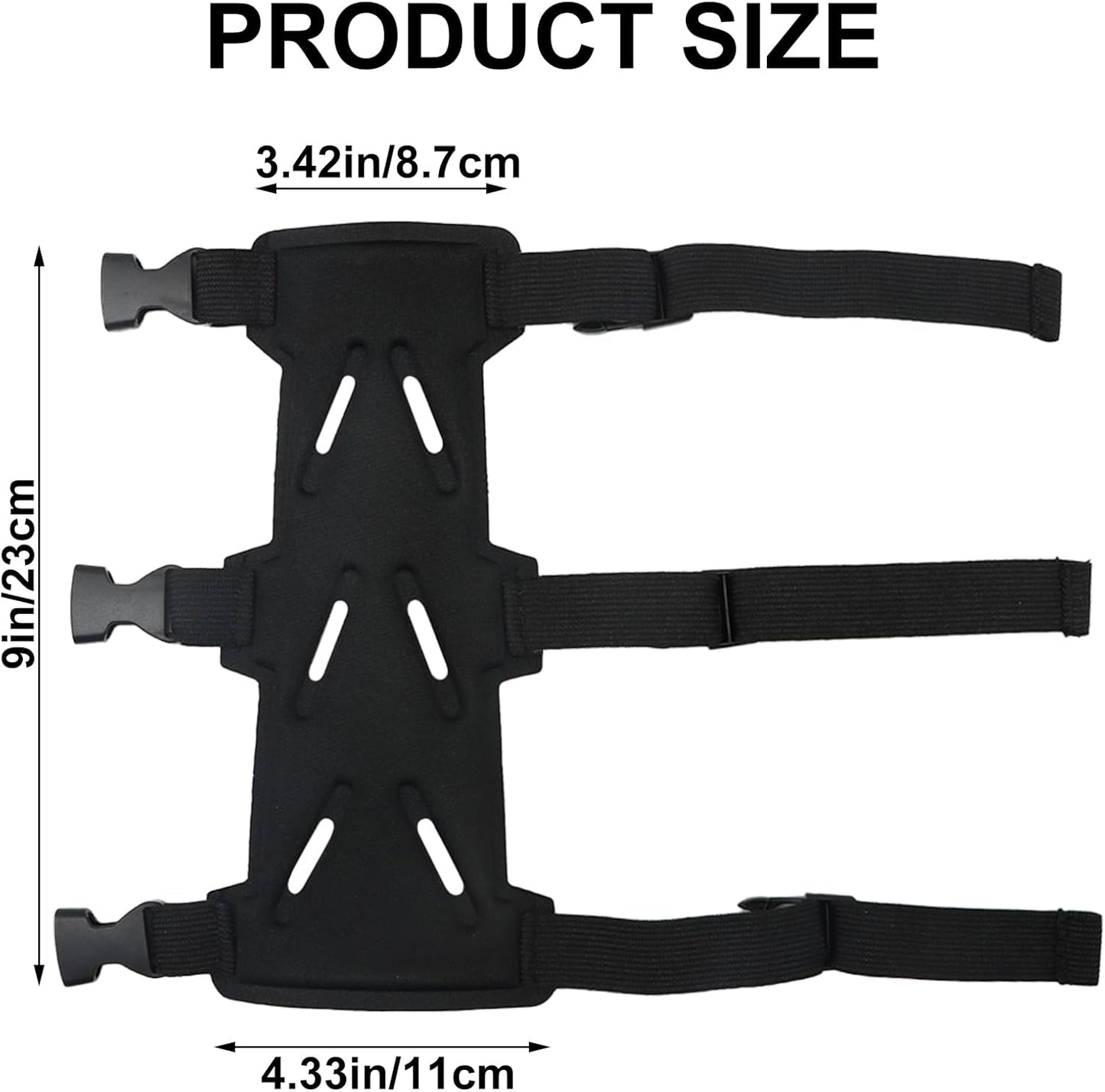Archery Arm Guards - 1 Piece - Black - Adjustable - Wrist & Forearm Protection - Unisex - Suitable for Teens V1258-DP02-BOL-304