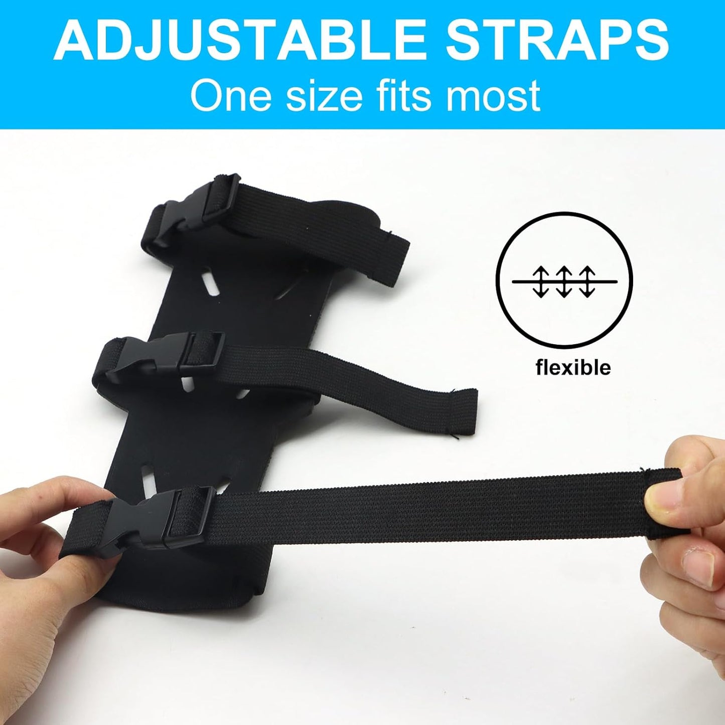 Archery Arm Guards - 1 Piece - Black - Adjustable - Wrist & Forearm Protection - Unisex - Suitable for Teens V1258-DP02-BOL-304