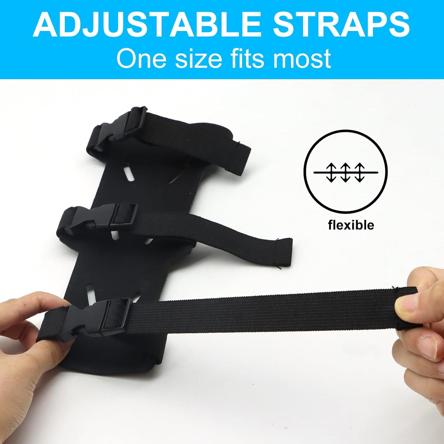 Archery Arm Guards - 1 Piece - Black - Adjustable - Wrist & Forearm Protection - Unisex - Suitable for Teens V1258-DP02-BOL-304