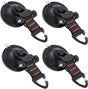 Strong Suction Hooks 4 Pack for Caravans Boats Window Glass - Heavy Duty Mounting Hooks with Fasteners - V1258-DP02-BOL-305