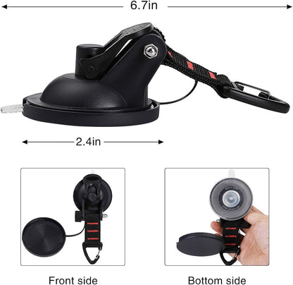Strong Suction Hooks 4 Pack for Caravans Boats Window Glass - Heavy Duty Mounting Hooks with Fasteners - V1258-DP02-BOL-305