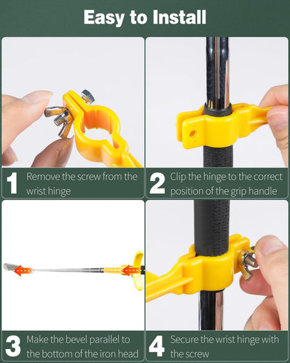 Golf Wrist Trainer Yellow 1 Pack Swing Correction Tool for Beginners Arm Elbow Position Training Accessory V1258-DP02-BOL-310