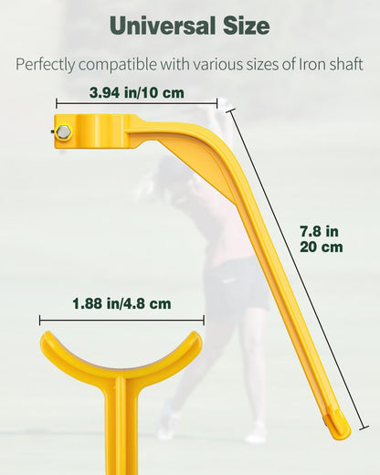 Golf Wrist Trainer Yellow 1 Pack Swing Correction Tool for Beginners Arm Elbow Position Training Accessory V1258-DP02-BOL-310