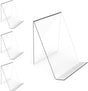 4-Pack Acrylic Open Shelving Unit - Transparent Display Rack for Books Photos Artworks - Multi-Purpose Tablet V1258-DP02-BOL-311