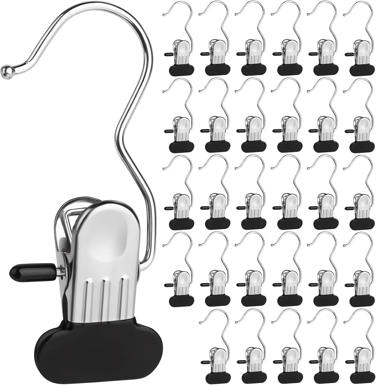 30-Piece Rotating Belt Organizer with Clips Durable Space-Saving Closet Hanger V1258-DP02-BOL-317