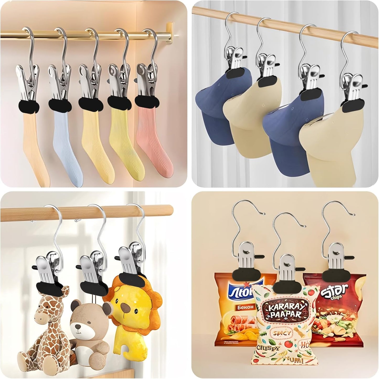 30-Piece Rotating Belt Organizer with Clips Durable Space-Saving Closet Hanger V1258-DP02-BOL-317