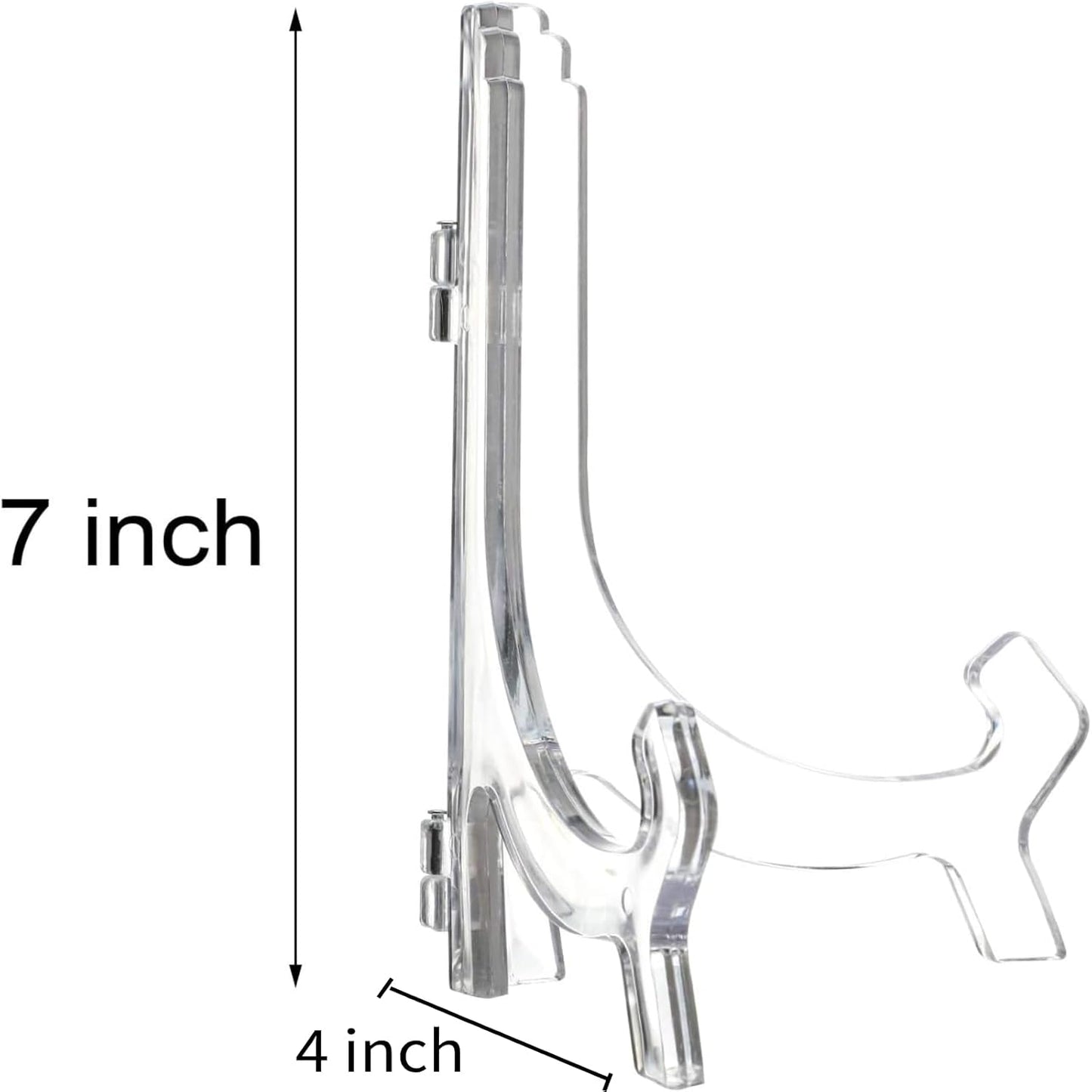6 Pack Clear Acrylic Display Easels Stand - Perfect for Books Photo Frames Signs - Versatile Desktop V1258-DP02-BOL-323