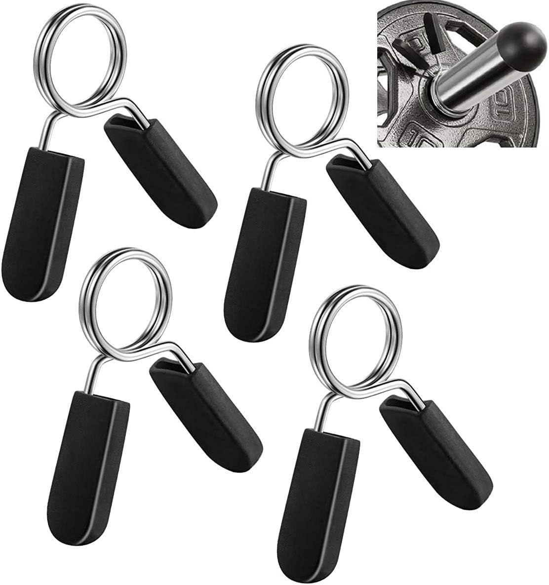 Halter Clips 4 Pack 25mm - Halter Rings Suitable for Smooth Halter Grips or Standard Weight Lifting Bars V1258-DP02-BOL-324