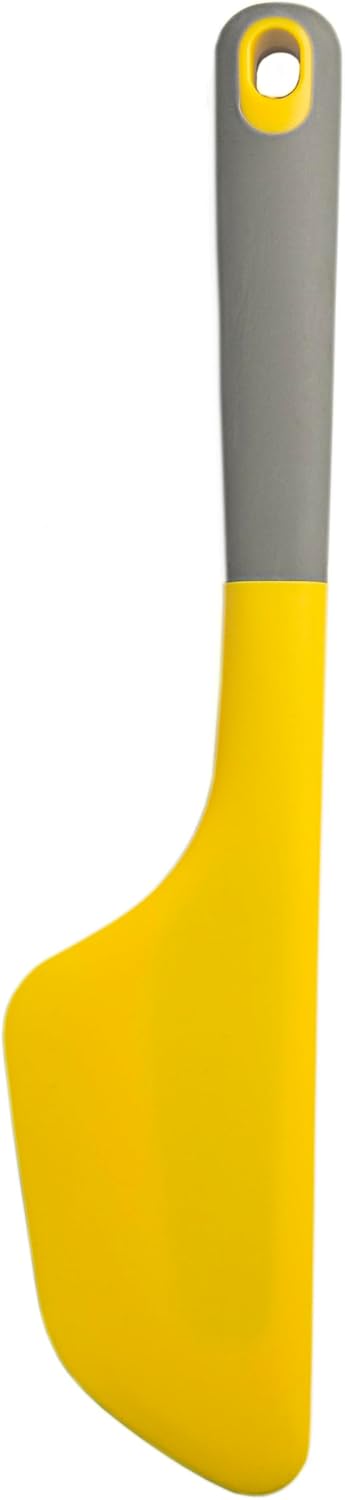 35cm Yellow Silicone Omelette Spatula Flexible Non-Stick Heat Resistant Kitchen Tool for Pancakes Cheesecake V1258-DP02-BOL-33