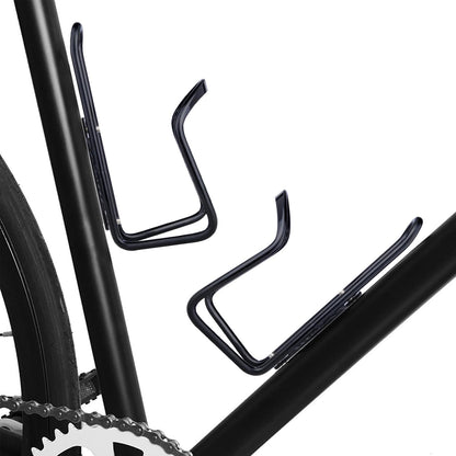 Aluminium Bicycle Water Bottle Cage Universal 70-76mm Mount Lightweight Black with Screws V1258-DP02-BOL-332