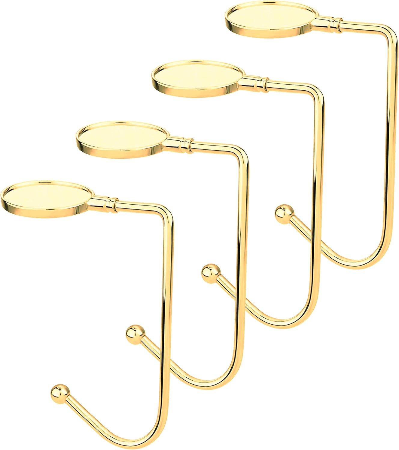 4 Pack Gold Rotatable Open Haar Clips No Drilling Required V1258-DP02-BOL-335