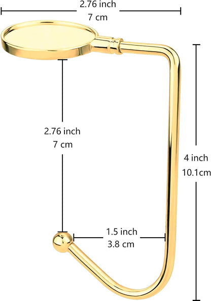 4 Pack Gold Rotatable Open Haar Clips No Drilling Required V1258-DP02-BOL-335