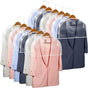 12 Pack Transparent Dustproof Garment Bags 60x30cm Wardrobe Organizer Storage Covers V1258-DP02-BOL-336