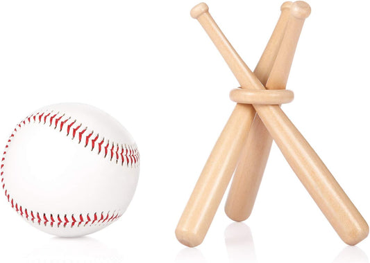 Baseball Ring Holder Stand - Natural Wood Finish - Bat Display Stand - Baseball Gift - Sports Decor - Wooden V1258-DP02-BOL-337