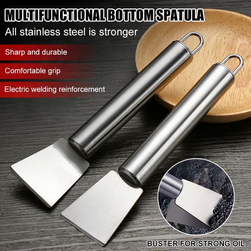 16.8cm Stainless Steel Multi-Purpose Scraper for Kitchen Cleaning and Sticker Removal V1258-DP02-BOL-34