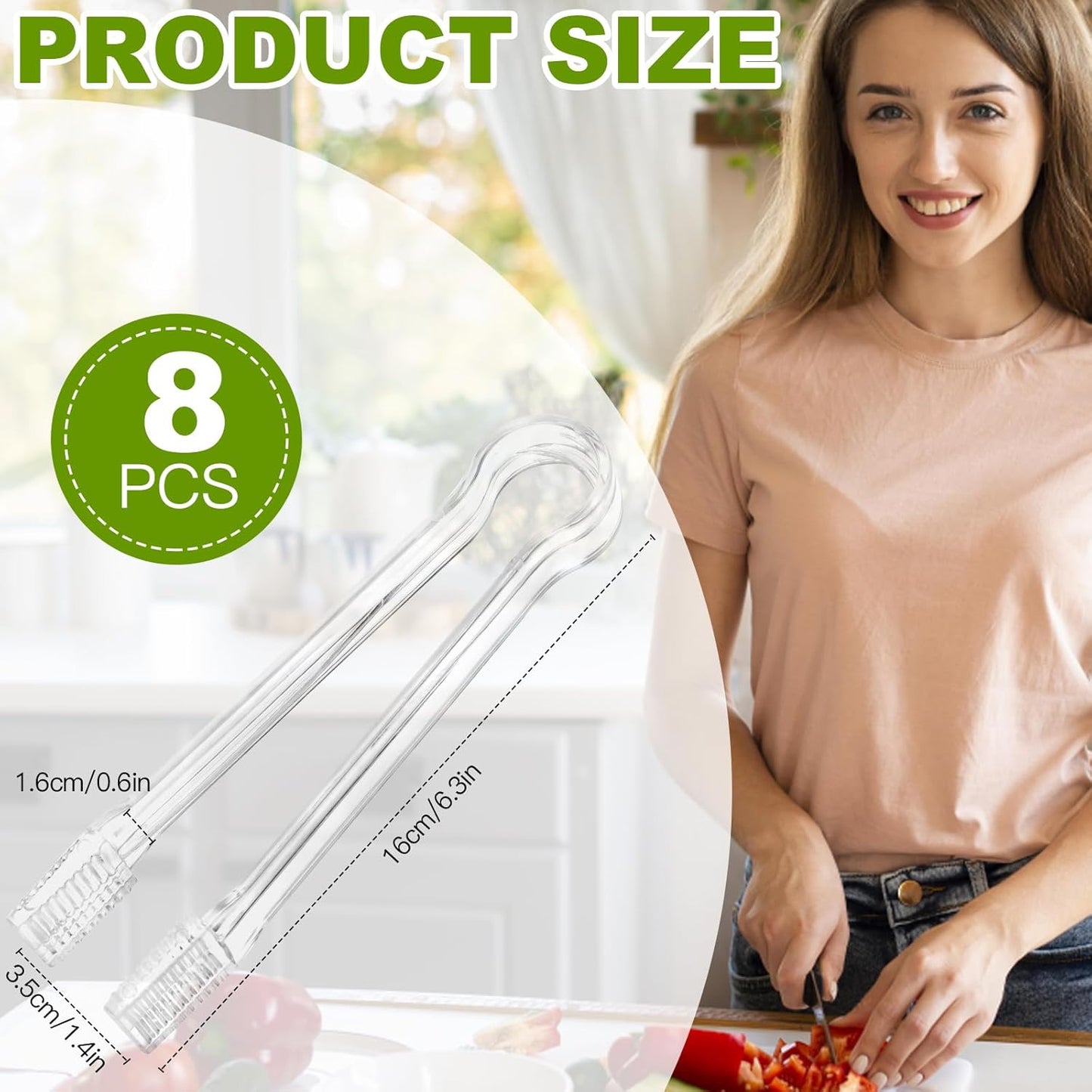 8 Pack Food Clips Mini Plastic Clips Small Kitchen Clips Ideal for Parties Restaurants Buffets Baking Salads V1258-DP02-BOL-340
