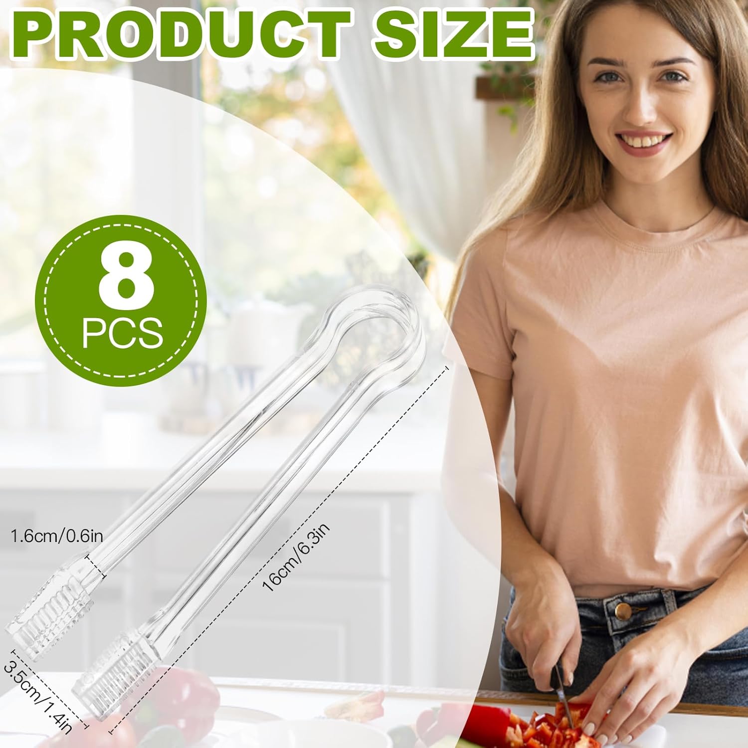 8 Pack Food Clips Mini Plastic Clips Small Kitchen Clips Ideal for Parties Restaurants Buffets Baking Salads V1258-DP02-BOL-340