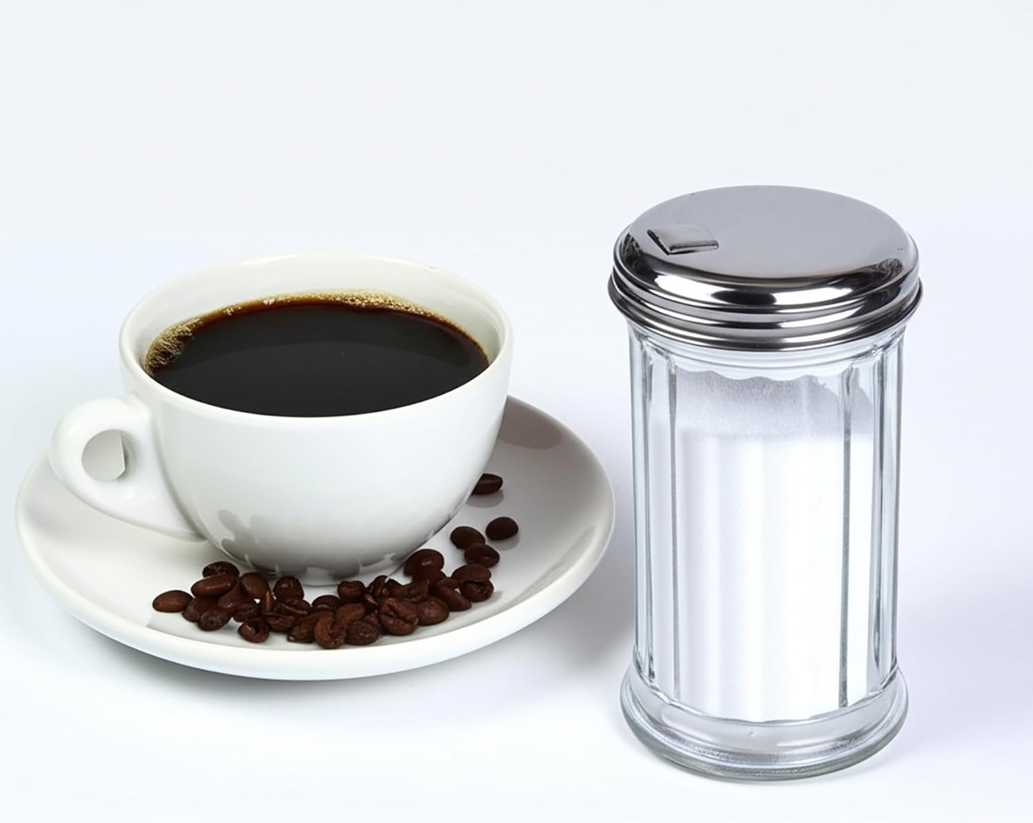 Sugar Bowl Glass Sugar Shaker Dispenser for Home Kitchen V1258-DP02-BOL-343
