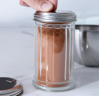 Sugar Bowl Glass Sugar Shaker Dispenser for Home Kitchen V1258-DP02-BOL-343