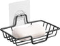 Adhesive Soap Dish for Shower & Bathroom - Stainless Steel - Black - 1 Piece V1258-DP02-BOL-344