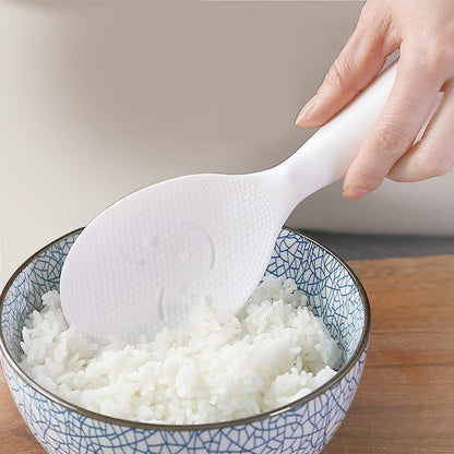 Standing Rice Spoon White Self-Standing Serving Spoon Kitchen Antiscald Rice Paddle V1258-DP02-BOL-35