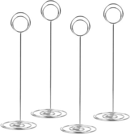 10 Pack Silver Spiral Foot Metal Trivets 22cm Heat Resistant Table Protectors V1258-DP02-BOL-353