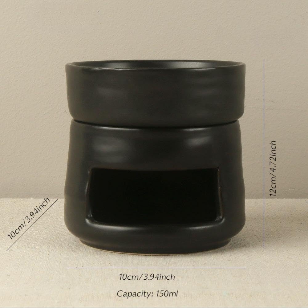 Yellow Ceramic Aroma Burner Shareable Candle Holder Aromatherapy Diffuser Home Decor V1258-DP02-BOL-354