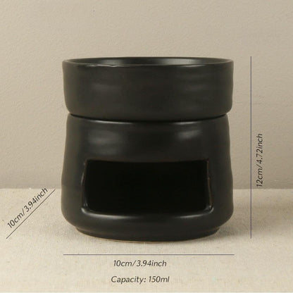 Yellow Ceramic Aroma Burner Shareable Candle Holder Aromatherapy Diffuser Home Decor V1258-DP02-BOL-354